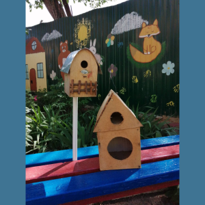 Grădinițele din Sectorul Centru al capitalei au creat mai multe căsuțe pentru a oferi un adapost păsărilor