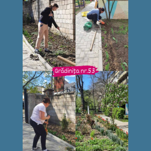 Activități de salubrizare a teritoriilor instituțiilor educaționale, din 9 aprilie