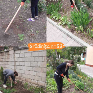 Activități de salubrizare a teritoriilor instituțiilor educaționale din 26 aprilie